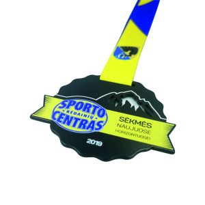 Plieninis medalis su spauda Nr.7